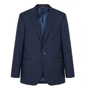 Ermenegildo Zegna Traveller Saks Fifth Av 100% Wool Jacket Blazer 42R Navy Italy